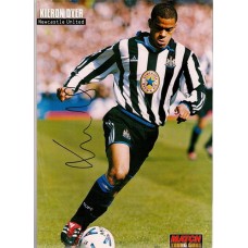 Signed picture of Kieron Dyer the Newcastle United footballer. 